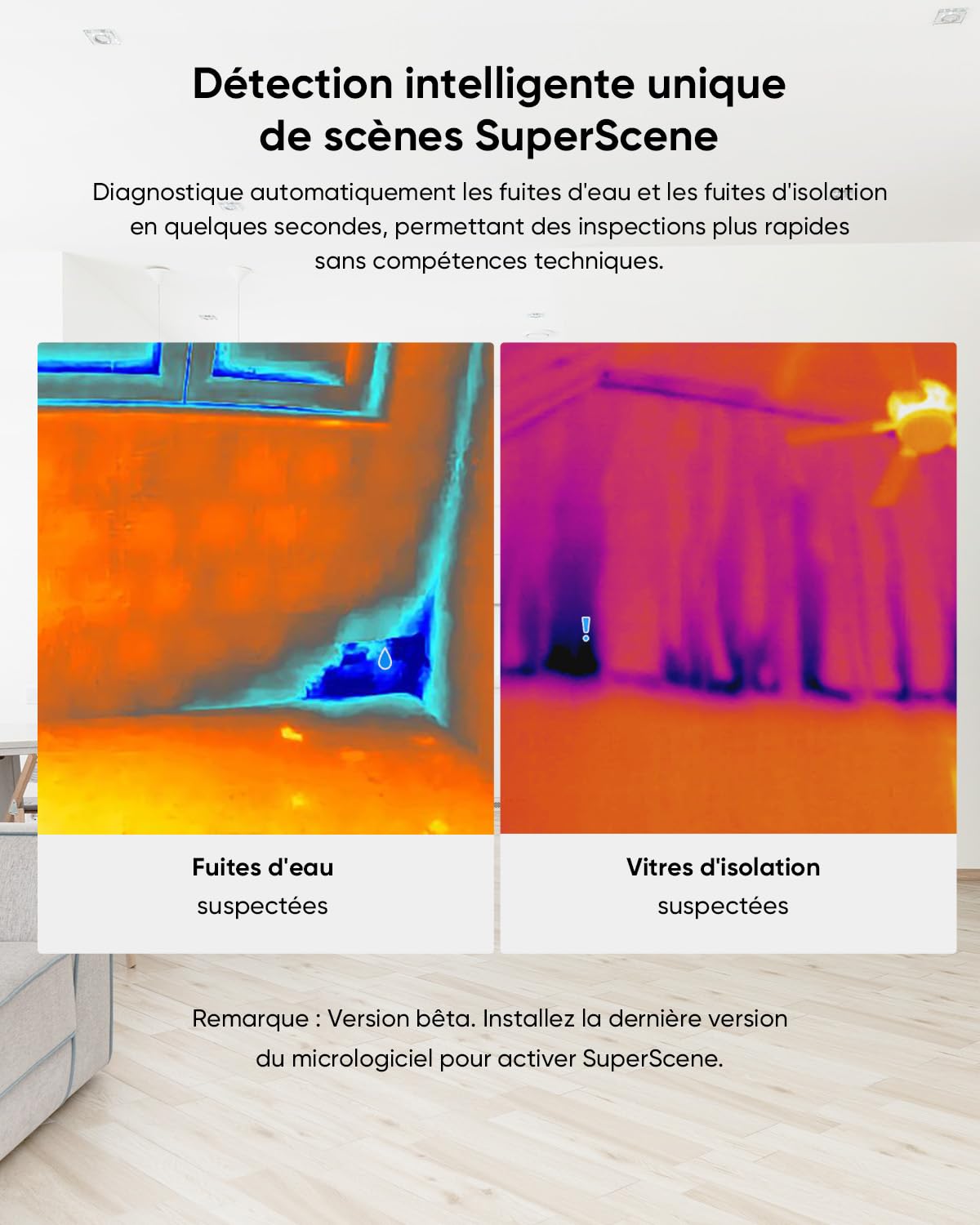 HIKMICRO E03 Caméra d'imagerie thermique compacte de poche, résolution SuperIR 240 x 240 avec caméra visuelle, résolution IR 96 x 96/9 216 pixels, 25 Hz, écran tactile 3,5", IP54, -20 ℃ à 350 ℃