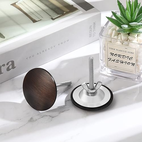 Vista 40 de LEIFIDE 2 piezas de 2 pulgadas para fregadero de cocina de 2 pulgadas, cubierta de orificio de grifo de acero inoxidable para fregadero de cocina