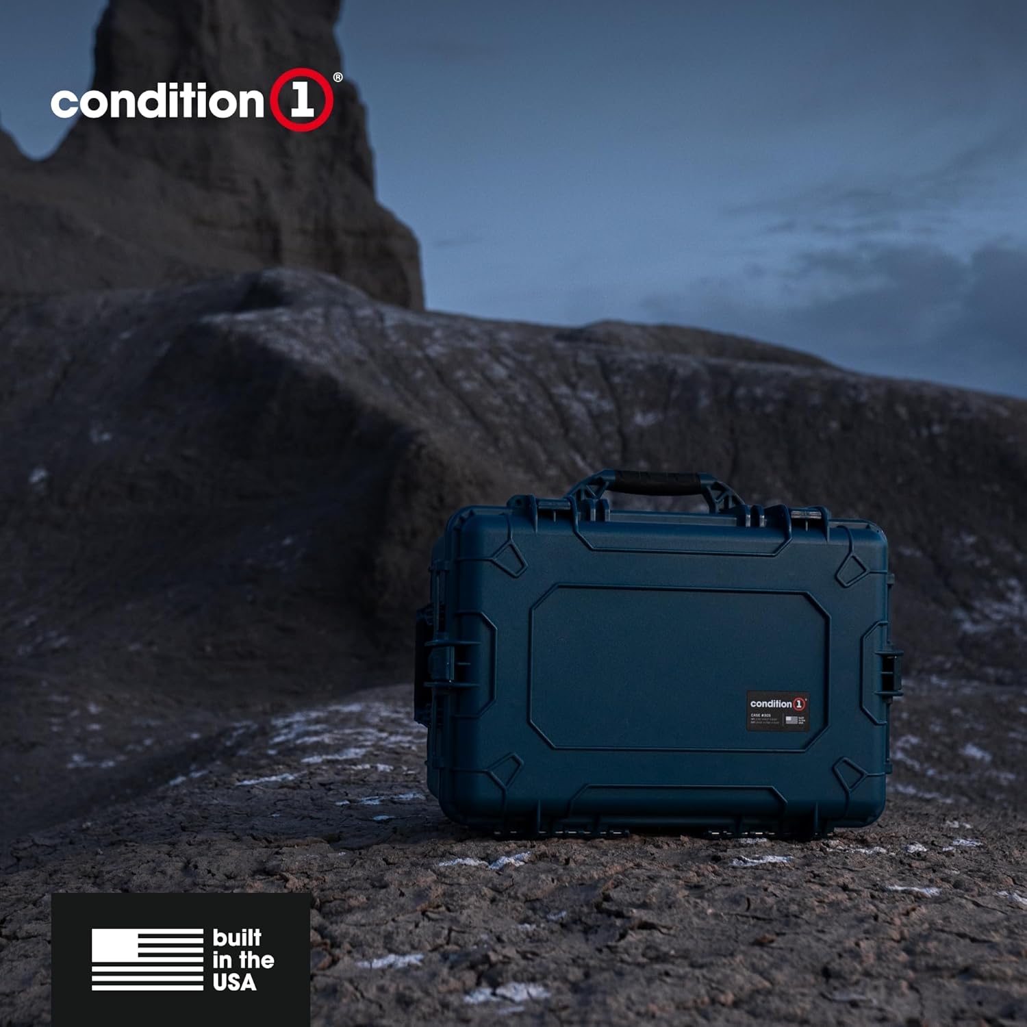 Condition 1 24” Rolling Heavy-Duty Lockable Storage Case Model 305 with Wheels and Handle, IP67 Rated Waterproof, Dustproof, TSA Friendly, Made in USA, 24.50”x17.02”x10.20”, Maroon - Image 6