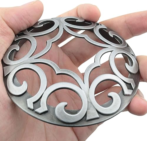 Miniatura 5 de ZZHXSM Cubierta de sombra para tarros de velas, velas, regalos, accesorios de vela para damas, tono plateado, aleación de aluminio, velas perfumadas