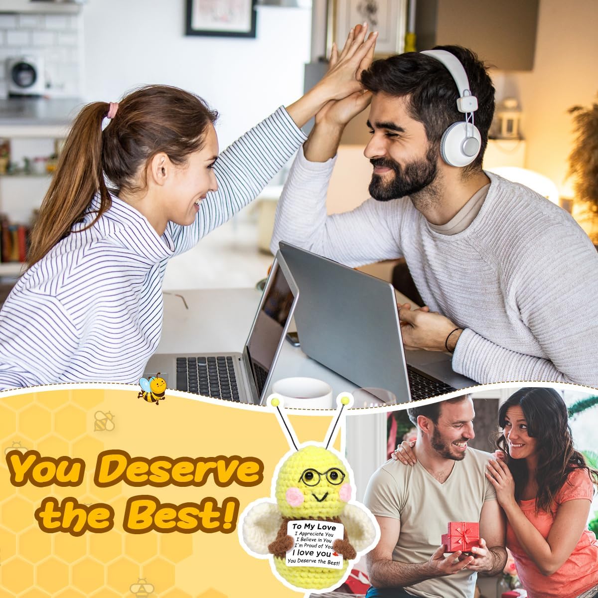 AICase Galentines Valentines Day Gifts for Him Her Teacher Appreciation Women Mentor Math Dance English Science Teachers Day Gift Birthday Graduation Bee Presents for Couple Wife Husband Boys Friends - Image 4