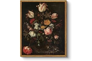 Vintage Framed Floral Wall Art for Rustic Home Decor