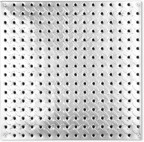 Knape &amp; Vogt 0204-1616 - Tablero de clavijas, 16 pulgadas de ancho x 16 pulgadas de alto, acabado de roble, perfecto para organizar herramientas y