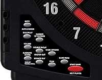 Vista 17 de Viper Solar Blast Electronic Dartboard, 15.5 in Regulation Target, 43 Games, 16 Players, LED Scoreboard, 6 Darts Included, Black