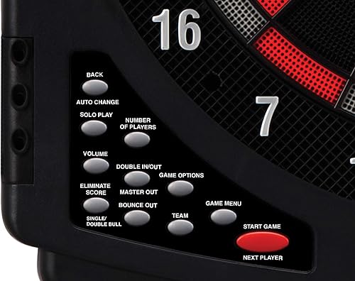 Miniatura 17 de Viper Solar Blast - Diana electrónica de lujo, tamaño de más de 55 juegos, pantalla LED de críquet de 4 paneles con puntuación automática con