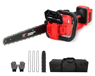 Brushless Electric Chainsaw 12" Cordless Tool Only for Milwaukee M18 18V Battery with Auto Oiler & Security Lock, for Tree Saw Trimming and Branch Wood Cutting (Tool Only) - Amazon product rated Grade B