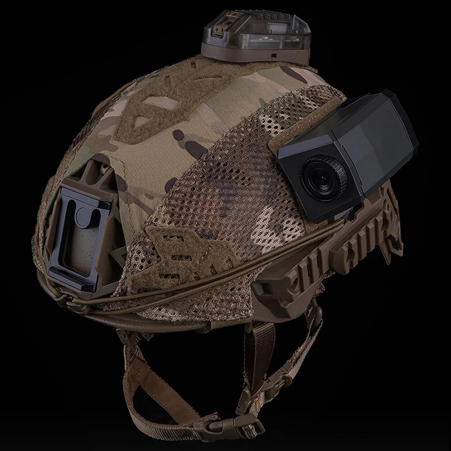 Tactical Helmet Cover, Size M, with Lightweight Loop Patch, Expandable Tactical Helmet Accessory for Paintball, CS Game