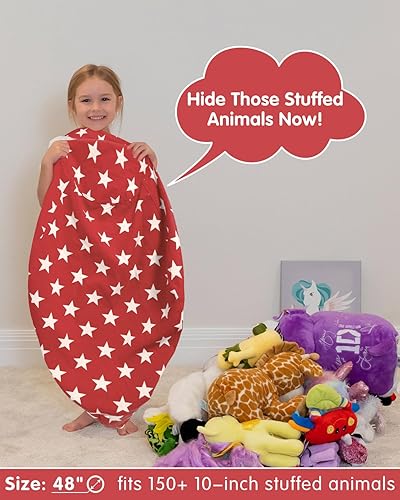 Miniatura 201 de Aubliss Puf de peluche con diseño de puntos rosa claro, mediano (32 pulgadas) rosado (Light Pink Dot),Unicornio de ojos grandes azul,Dinosaurio,Gris