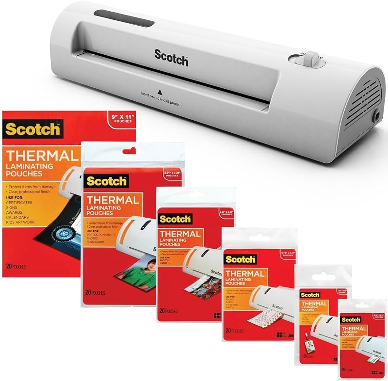 Laminator Kit With Every Size Laminating Pouch