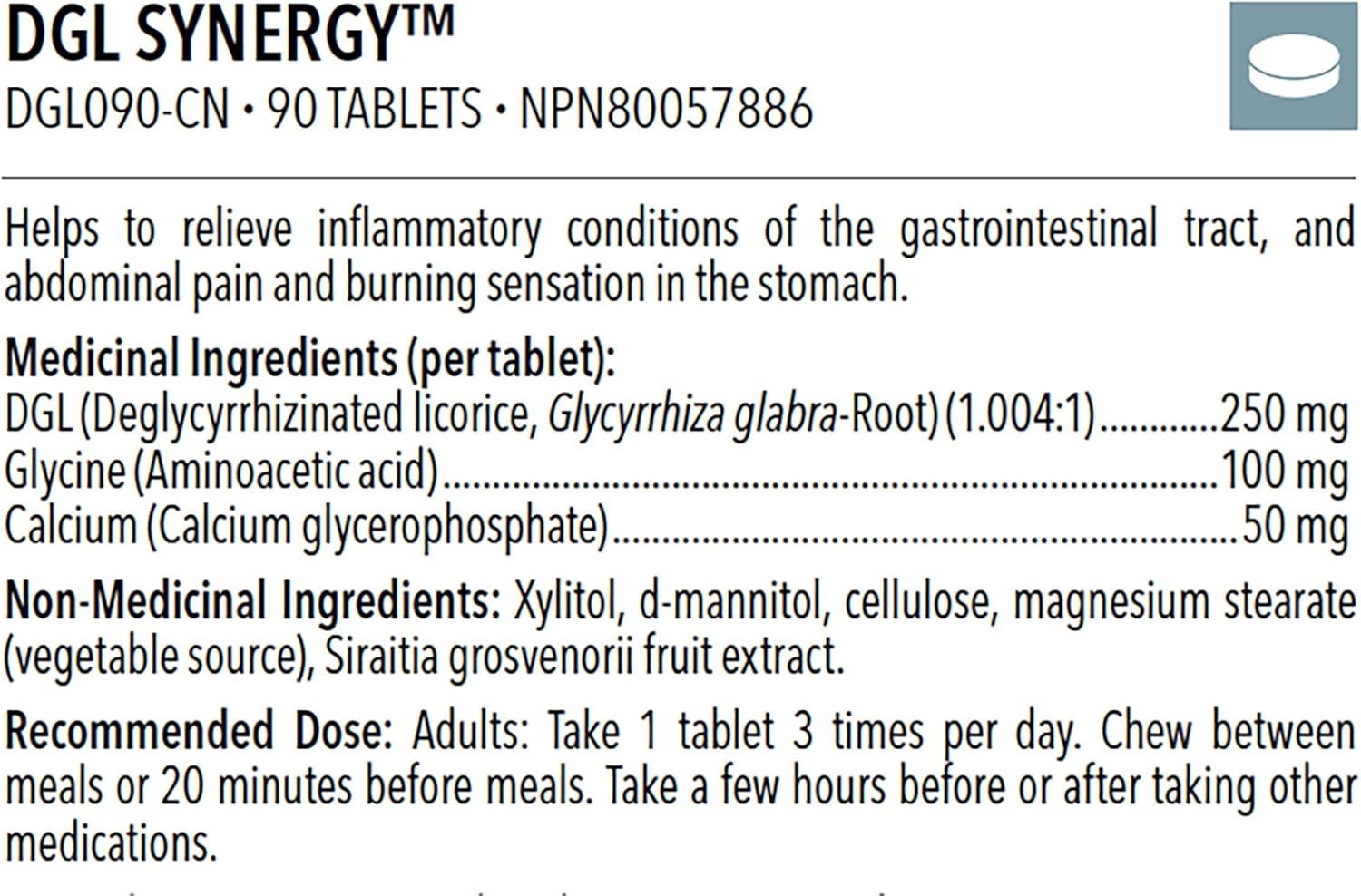 Designs for Health Deglycyrrhizinated Licorice Root Chewables - DGL Synergy 500mg Licorice Supplement to Support Digestion - Pleasant-Tasting, Non-GMO + Sugar Free (90 Chewable Tablets) : Health & Household