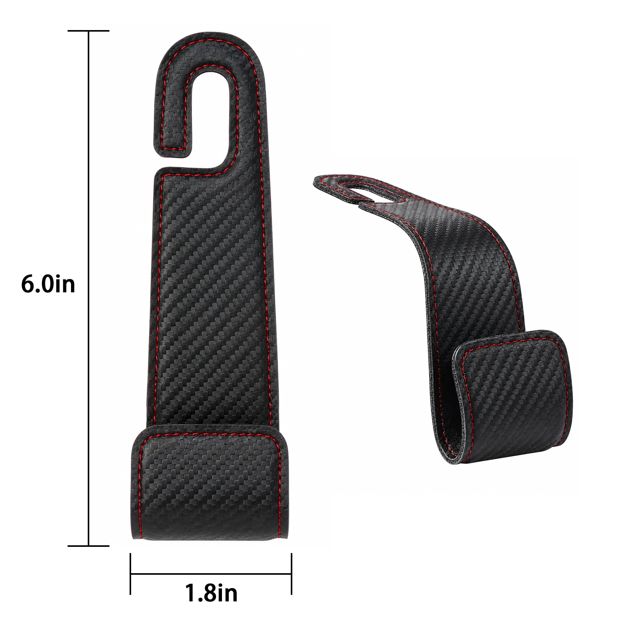 Car Headrest Hooks - Hold Purses & Bags -2