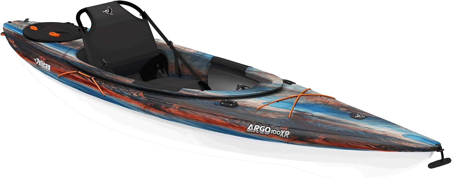Pelican Argo 100XR - Premium Sit-in Recreational Kayak - Lightweight one Person Kayak - 10 ft
