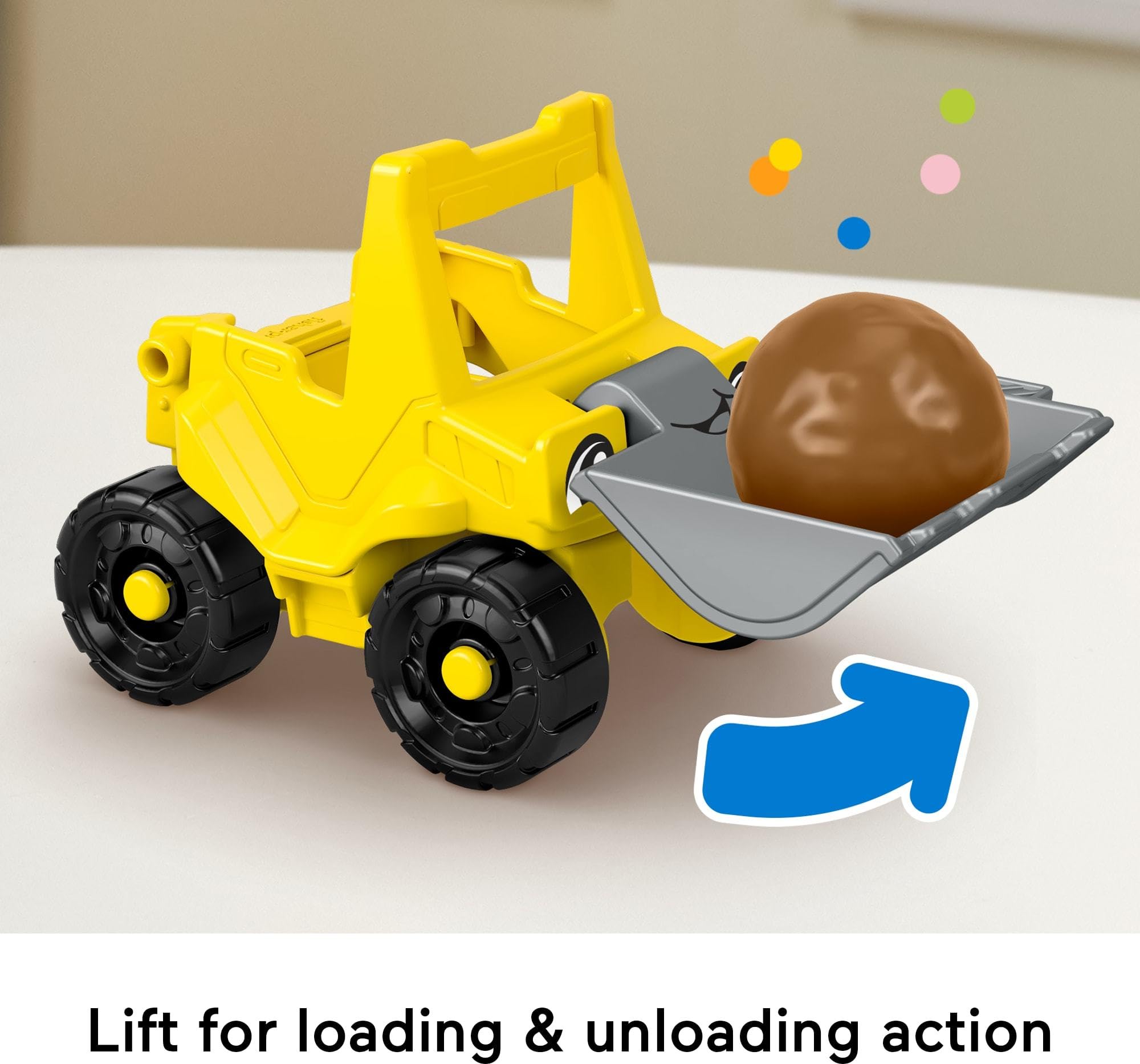 Fisher-Price Little People Kleinkind-Spielzeug, Arbeit Around Town, 5-teiliges Fahrzeug- und Figuren-Set für Kinder ab 1 Jahren