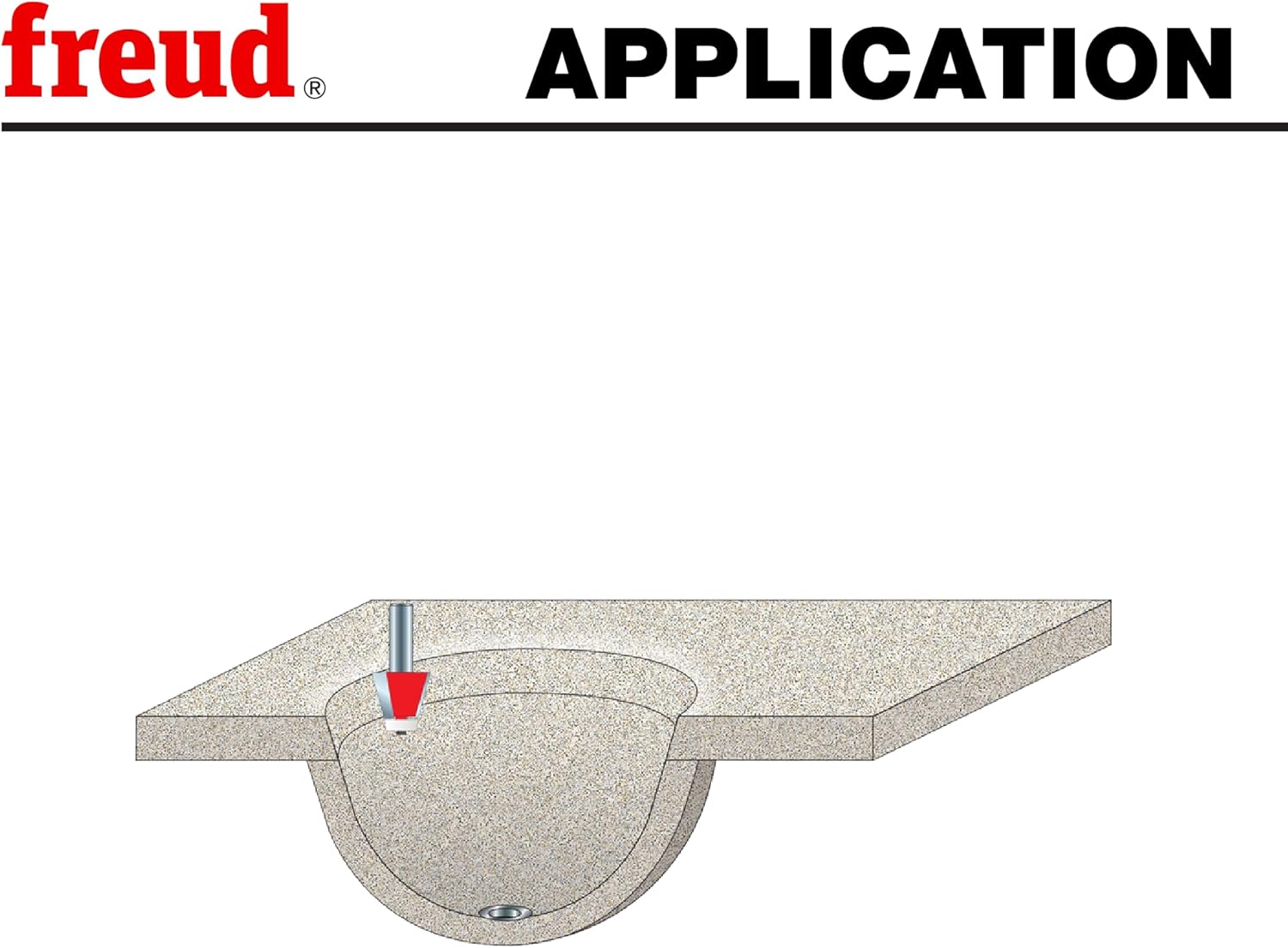 Freud 85-172: 1-3/4" (dia.) Bevel Bowl Bit with 1/2" shank, 3-3/8" overall length