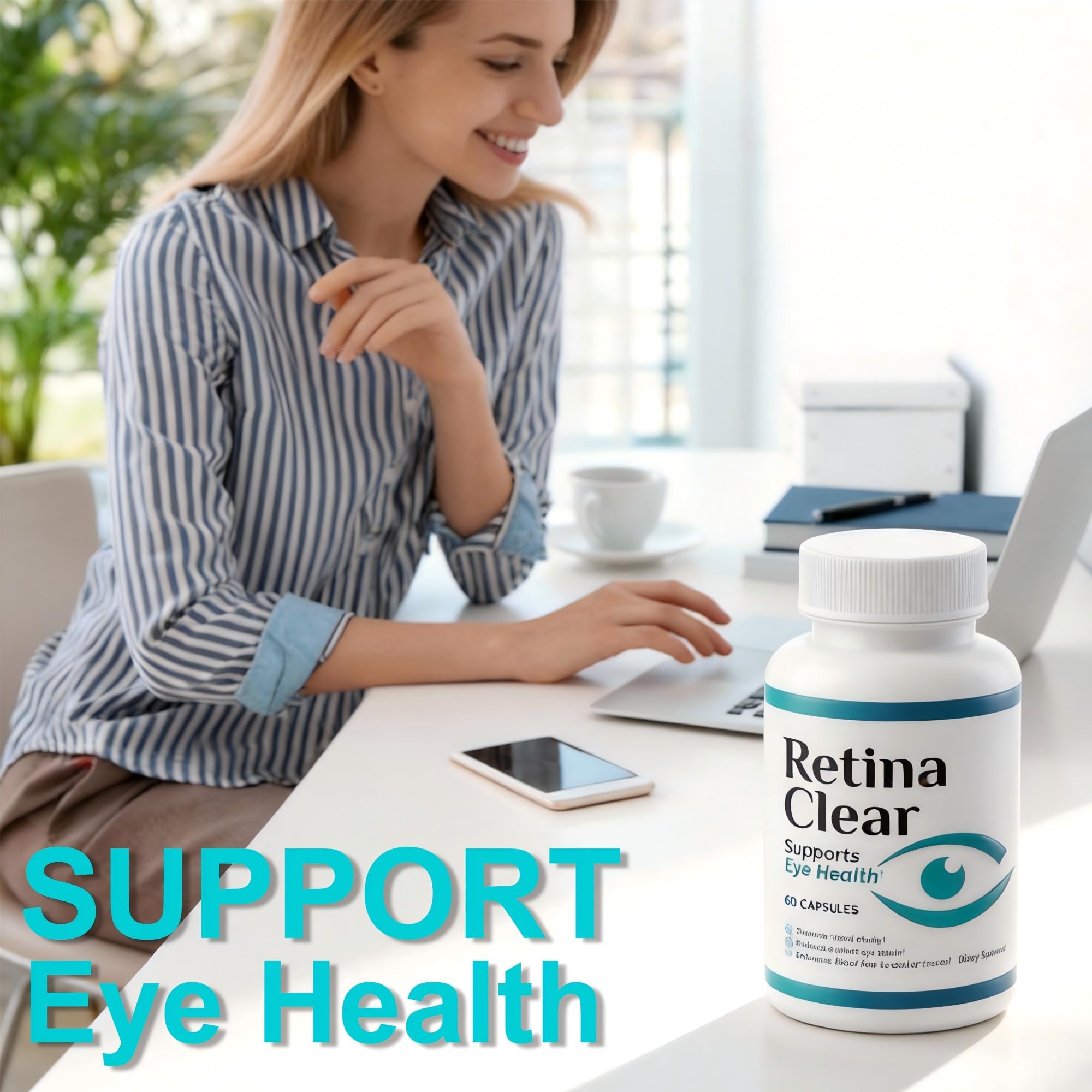 KITABIO Retina Clear - Retina Clear Eye | | 60 Caps / 1 Bottle（Resealable Package） — view 3