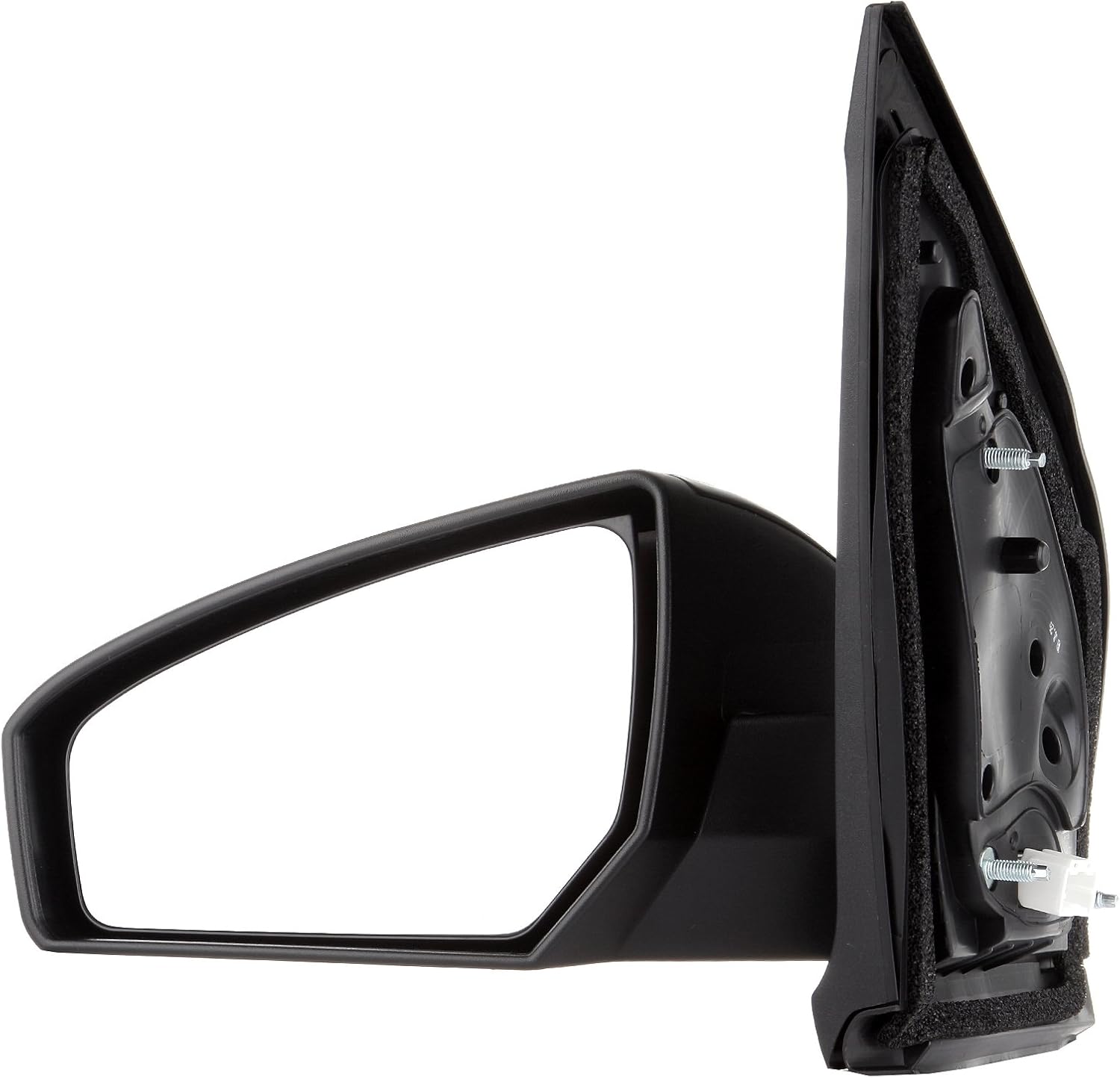 OCPTY Black Left Side Mirror Fit For 2007-2012 For Nissan Sentra Smooth Mirror Glass Non-Folding Non-Heated