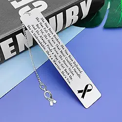 Marcadores de livro para sobreviventes de câncer de mama, presente de conscientização de pacientes, presente inspirador para mãe, irmã, lembrança para pacientes, amantes de livros