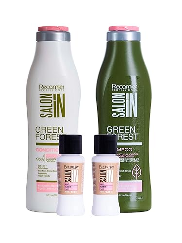 Recamier Professional Salon In Juego de tratamiento para el cuidado del cabello champú orgánico y acondicionador sin sulfatos 101 onzas 2