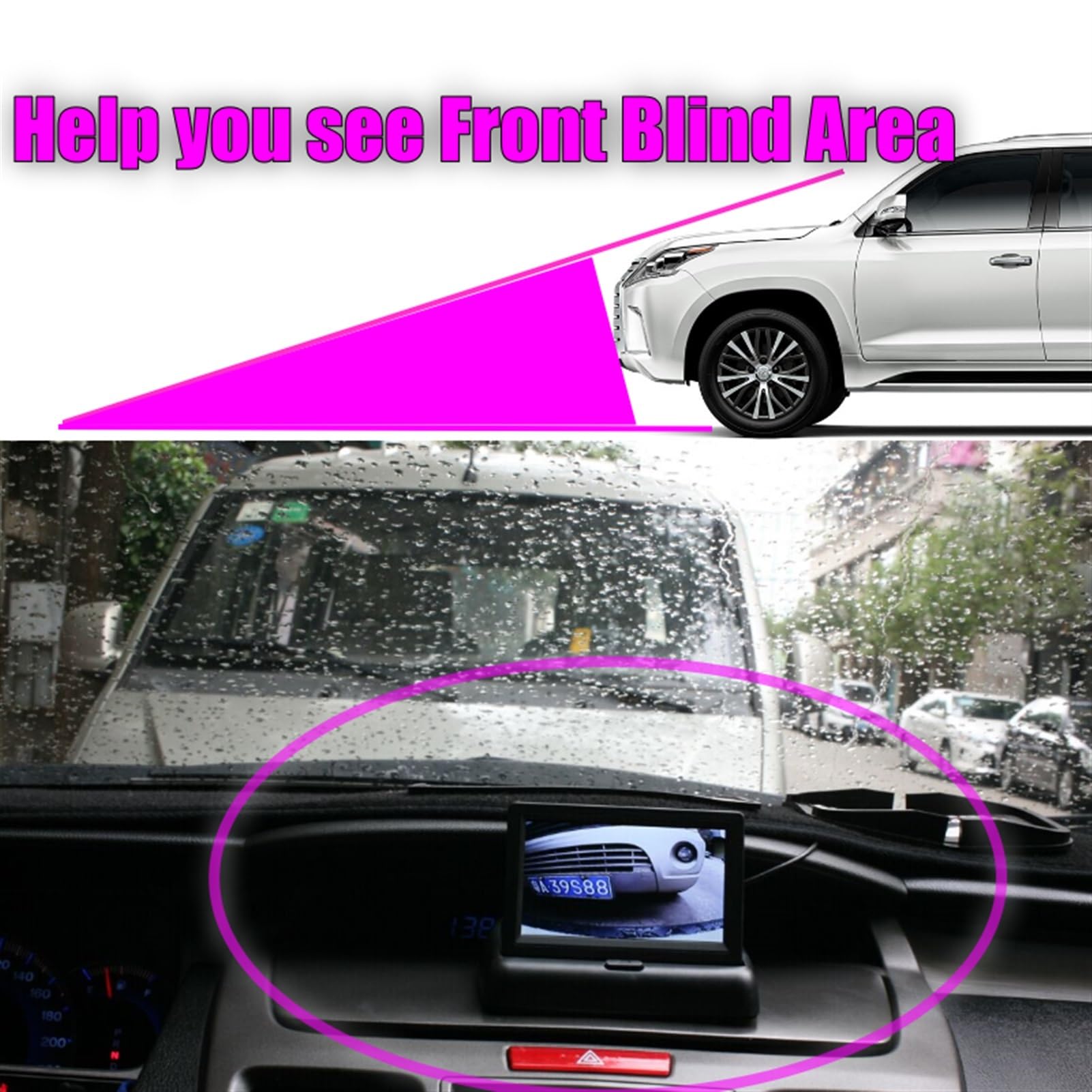 dla Mazdy, CX-5 CX5 KE 2013 2014 2015 2016 2017 2018 2019 AUTO Kamera cofania z przodu samochodu Samochodowy System Monitoringu Wideo