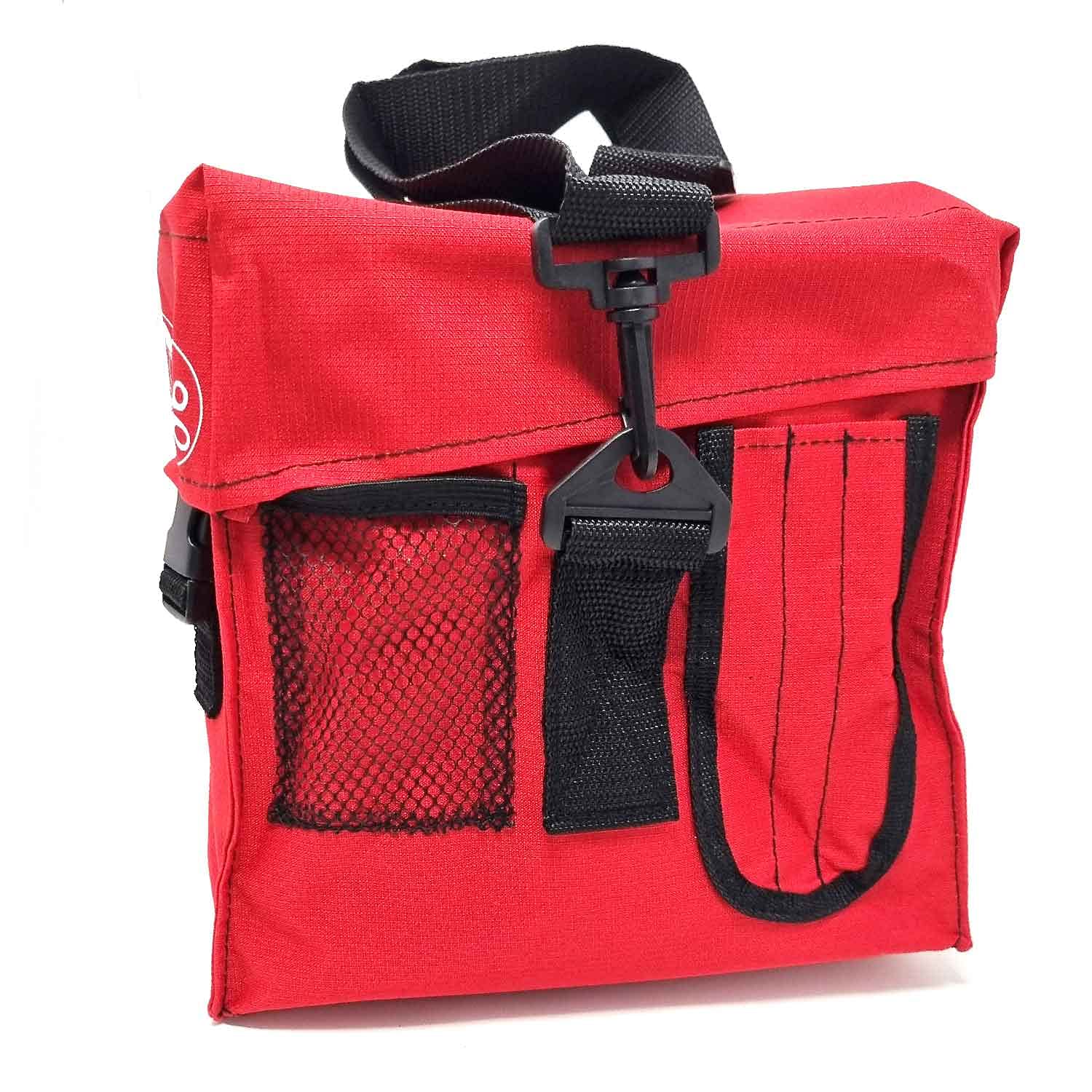 Grand sac de premiers secours rouge avec bandoulière - Vide - Sac médical d'urgence pour voiture, maison, bureau, sport, entreprise - JFA Medical