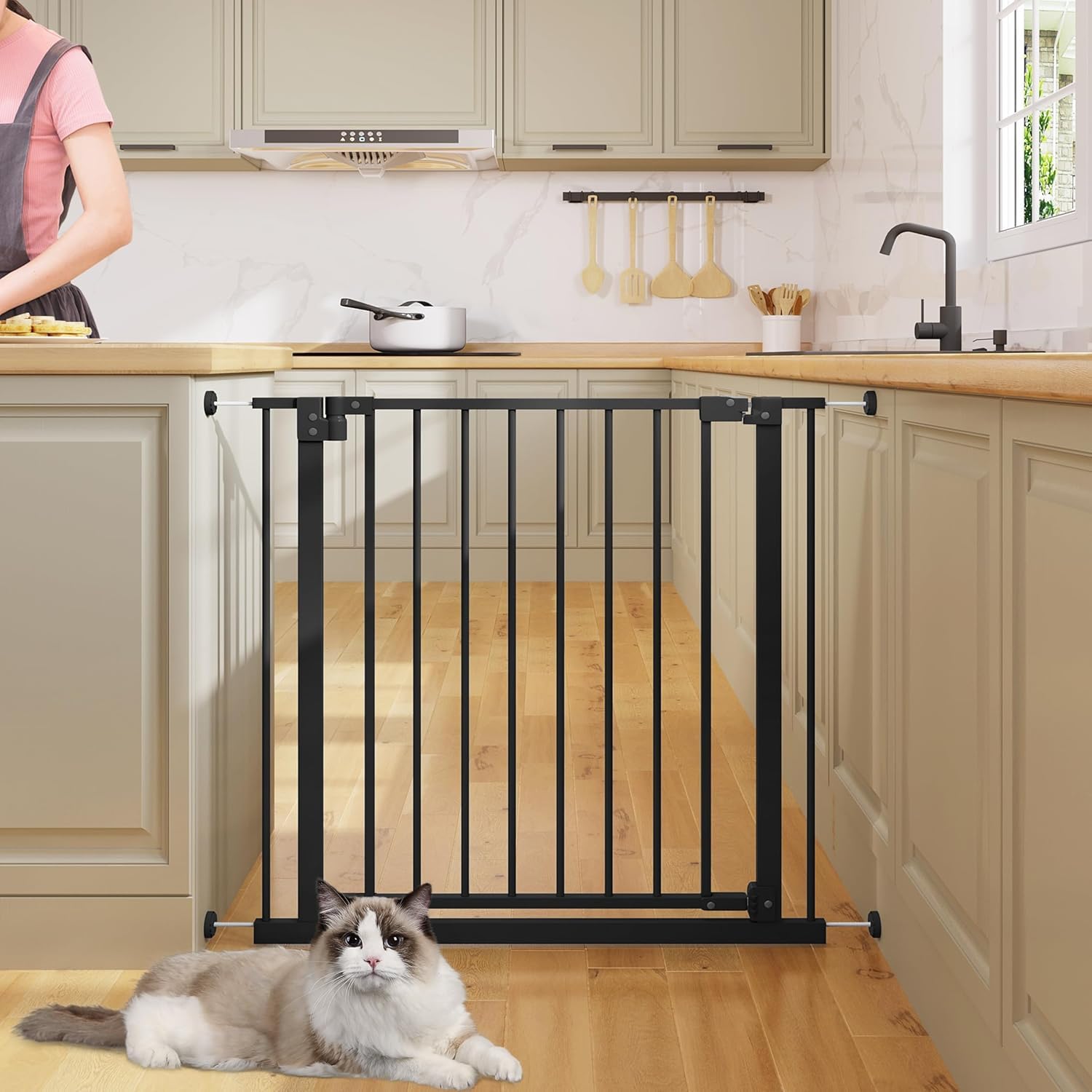 Cancelletto a Pressione Extra Alto PET GATE + 1 EXT per Animali Domest - vicenza