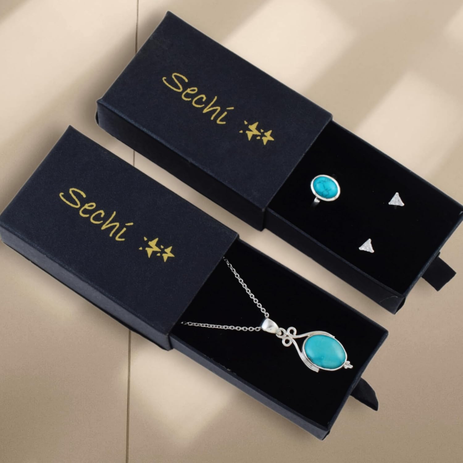 Sechi Solid 925 Sterling Silver Triangle Clear Cubic Zirconia Stud Earrings for Women Small Studs Jewelry - Image 9