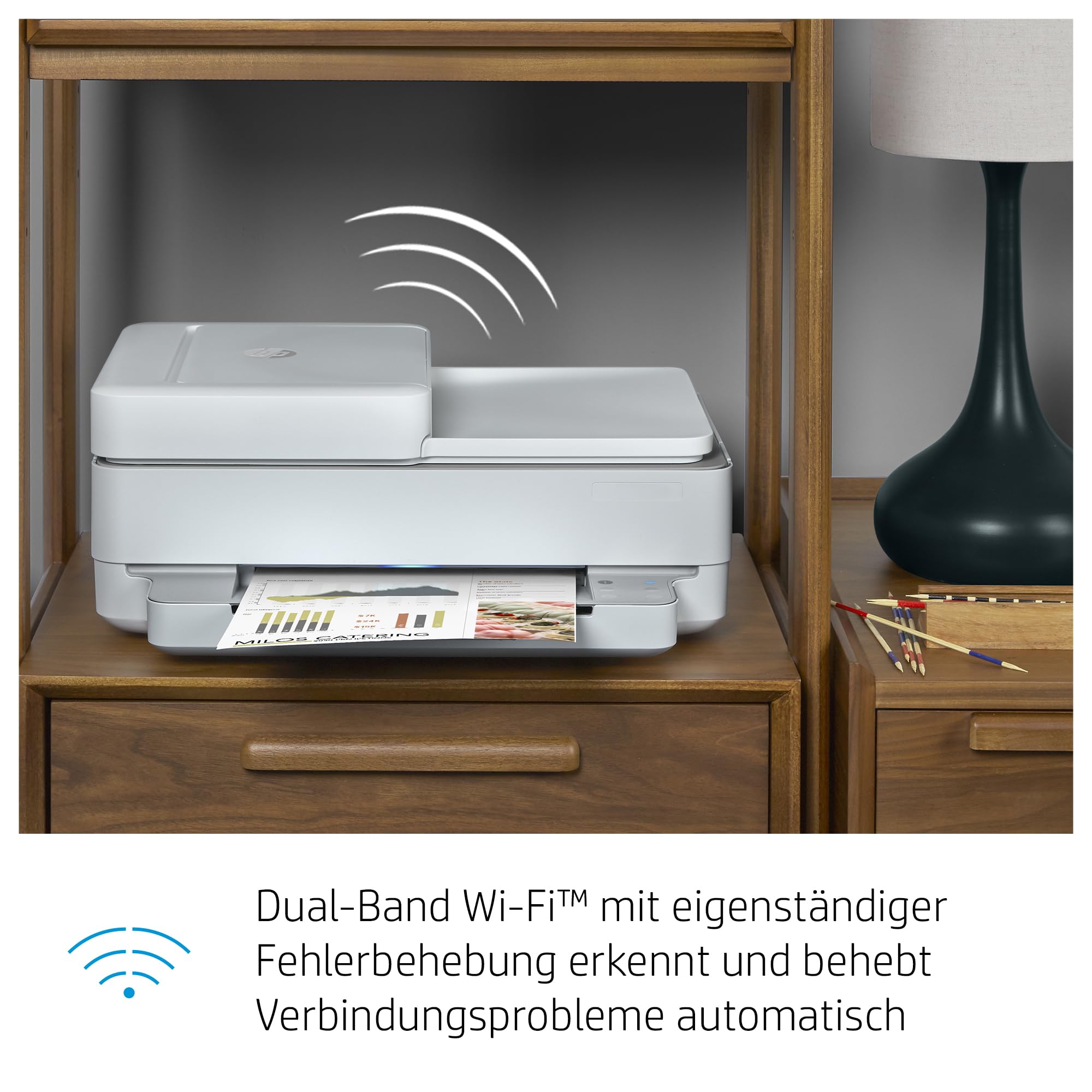 HP Envy 6420e Multifunktionsdrucker, 3 Monate gratis drucken Instant Ink inklusive, Drucker, Kopierer, Scanner, Mobiler Faxversand, WLAN, Automatischer Dokumenteneinzug
