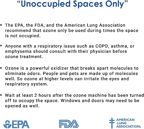 Miniatura 8 de OdorFree Generador de ozono Villa 3000 para eliminar olores eliminar permanentemente los olores de tabaco mascotas y mohosos en su origen trata