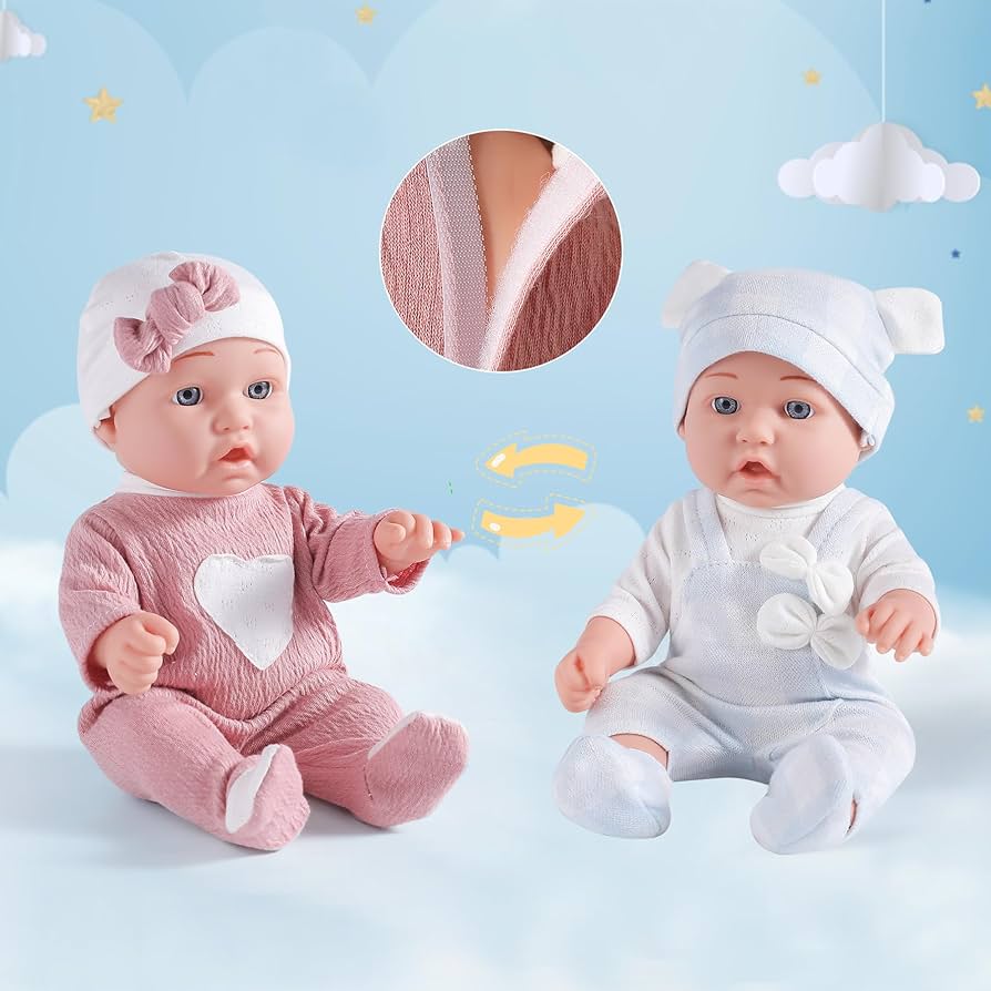 アンティーク　人形　赤ちゃん　双子 幸運を引き寄せる双子ちゃん人形 人形 西洋人形 アンティーク