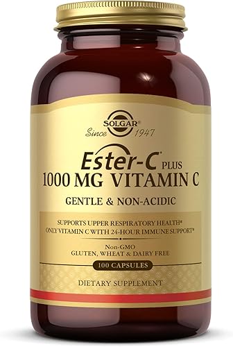 Miniatura 8 de Solgar Ester-C Plus 1000 mg de vitamina C con bioflavonoides cítricos - 50 cápsulas - Suave y no ácido - Apoyo inmunológico 24 horas apoya la salud