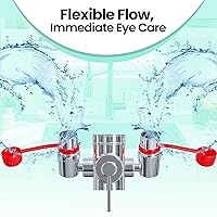 Vista 5 de TidyFriend - Kit de lavado de ojos, paquete de 2 unidades de estación de lavado de ojos de emergencia montada en grifo, 1 estación de lavado de ojos