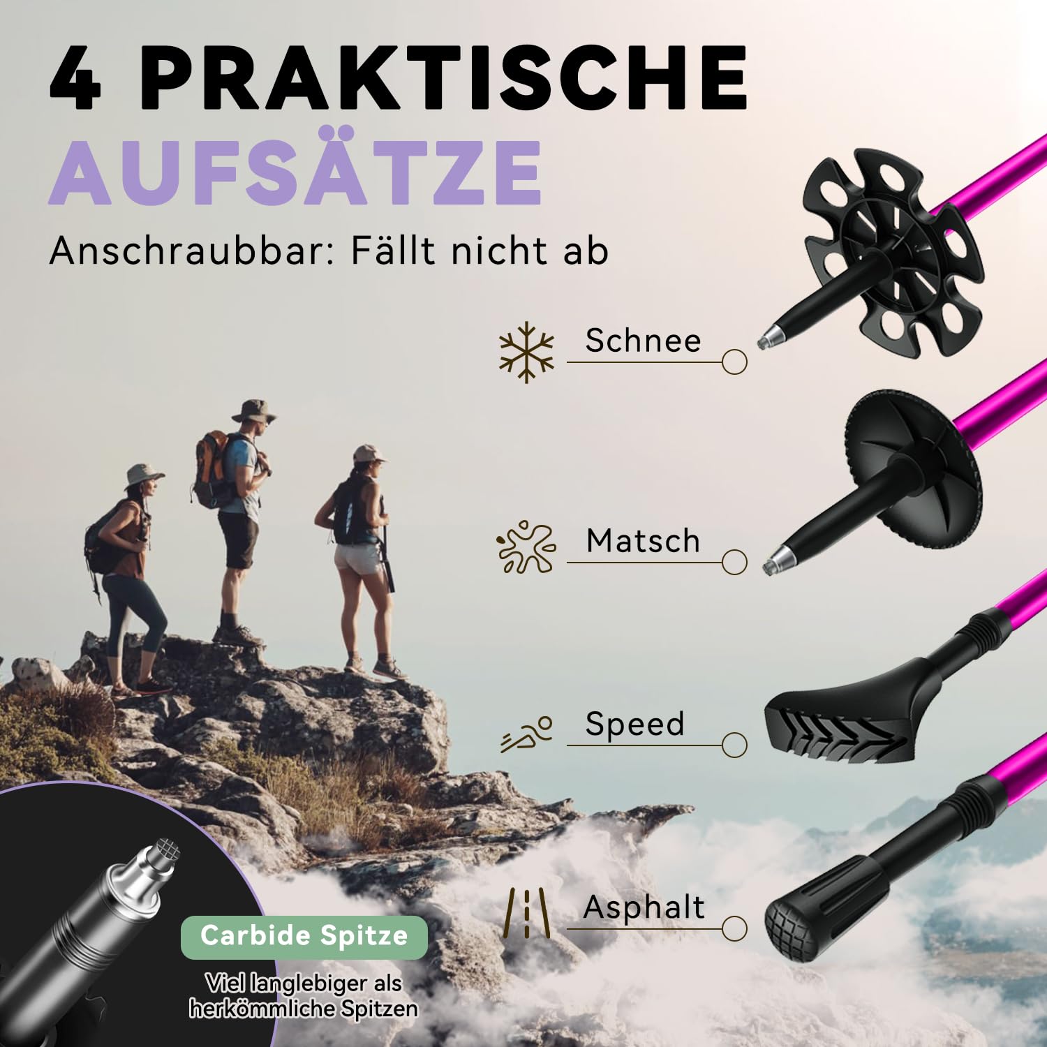 DOBESTS Kijki trekkingowe Nordic Walking kijki aluminiowe