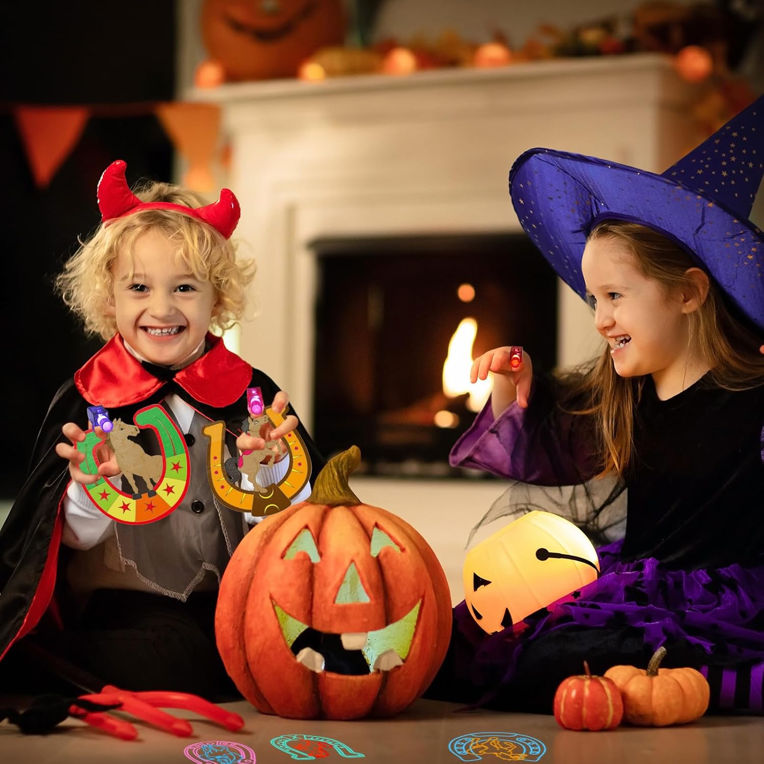 Cinrobiye 144 PCS Horse Party Favors DIY Horseshoes Wooden Craft Kit, Rodeo Horse Goodie Bag Fillers Pinata Fillers Prize Bulk for Barn Western Cowboy Birthday Party Supplies - Image 6