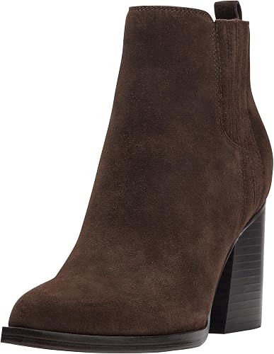 Marc Fisher Women's Matter Bootie, Dark Brown Suede 201, 10