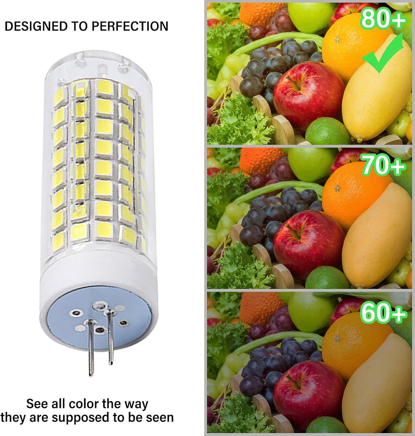 Bombilla LED, Bombilla LED G4 220-240V CA 10W, casquillo T3 tipo JC de dos pines, 1000 lm, paquete 4 for iluminación del hogar, regulable
