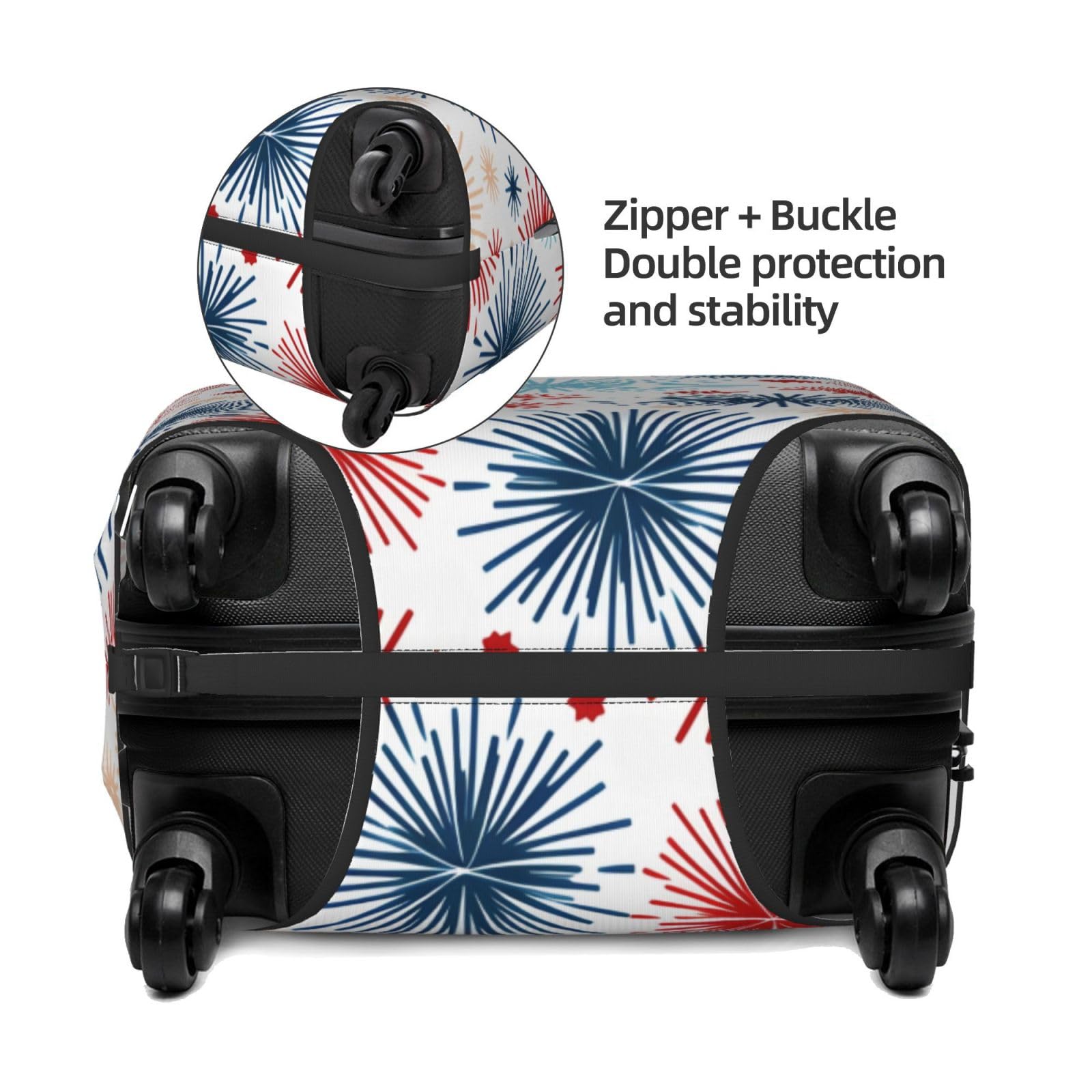 Kofferabdeckungen, Kofferschutzhülle mit Buntem Feuerwerk, 18–32 Zoll(M)