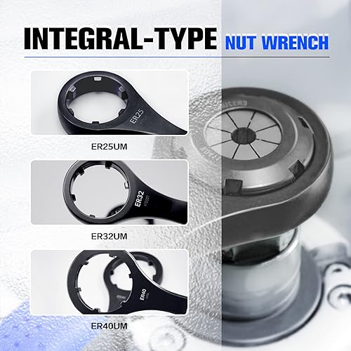 Miniatura 4 de ER25UM+ER32UM+ER40UM ER Juego de llaves de tuerca ER para torno de portabrocas Tuerca de sujeción CNC ER 25 32 40