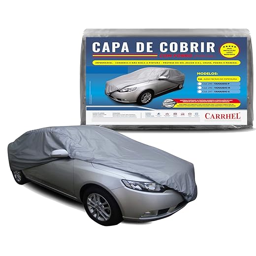 Capa para cobrir carro Forrada e impermeavel - Tamanho G