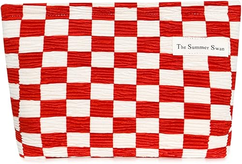 Miniatura 13 de The Summer Swan Kit de higiene y cuidado de la piel de flores grandes para media jornada, elegante bolso de maquillaje de embrague, negro