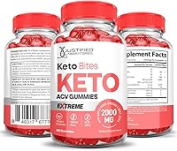 Vista 6 de Keto Bites Keto ACV Gummies Fórmula Extrema 2000 mg Vegano Sin OGM con Jugo de Granada Raíz de Remolacha B12 60 Gummys