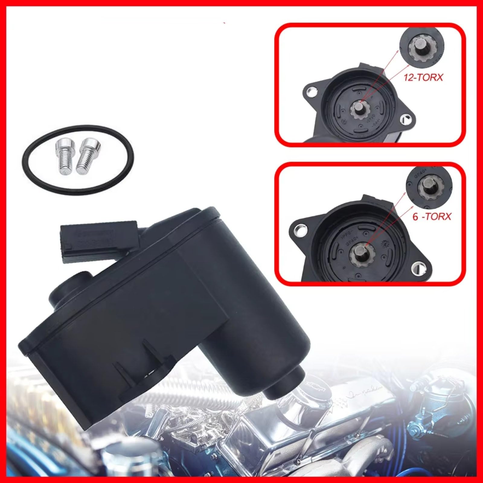 Attuatore Freno Stazionamento Per Passat B6 Per CC Per Tiguan 3C0998281 3C0998281A 3C0998281B 6/12 Torx Pinza Posteriore Freno A Mano Servomotore Stazionamento(6Torx)