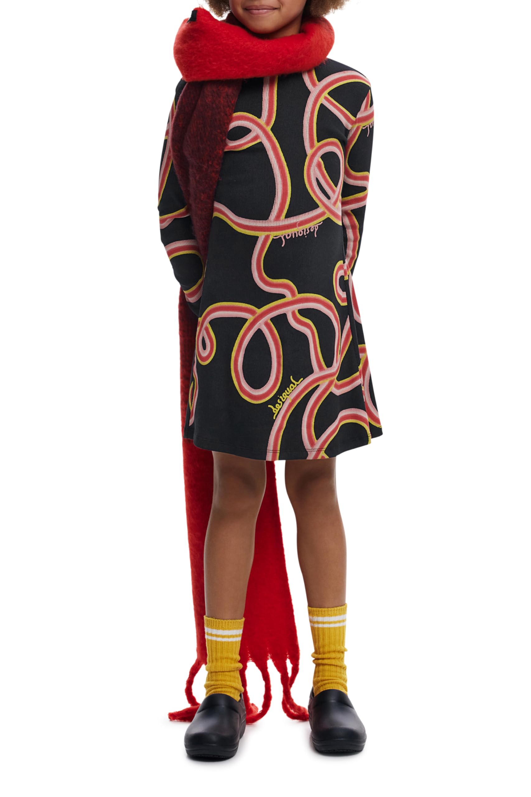 Desigual Unisex Kinder 25wgvk07 Kleid