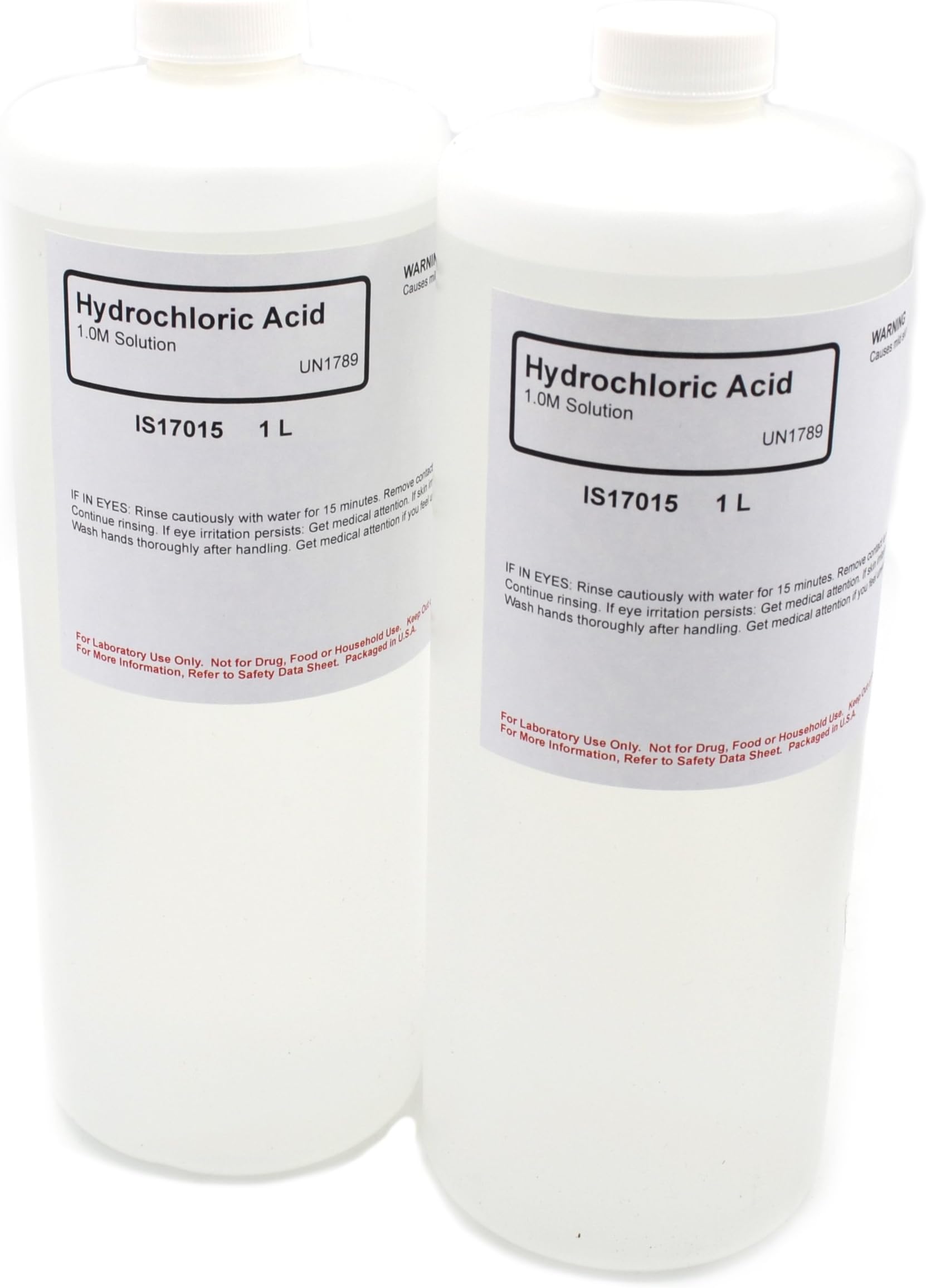 Hydrochloric Acid Solution, 1.0M, 1L, Case of 2 - The Curated Chemical Collection