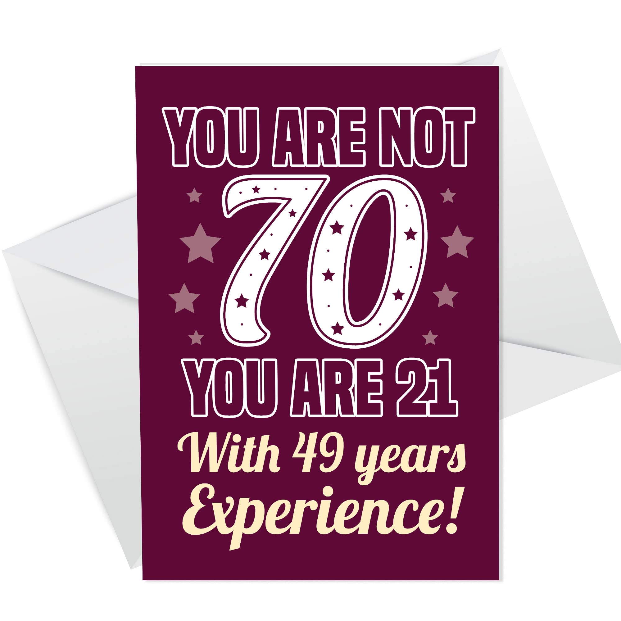 RED OCEAN Fun and Witty 70th Birthday Card - Celebrate with a Touch of Humor | Perfect for the Young at Heart | Ideal for Friends, Family