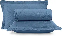 Kit Colcha Bouti Queen 03 Peças Dupla Face Teka