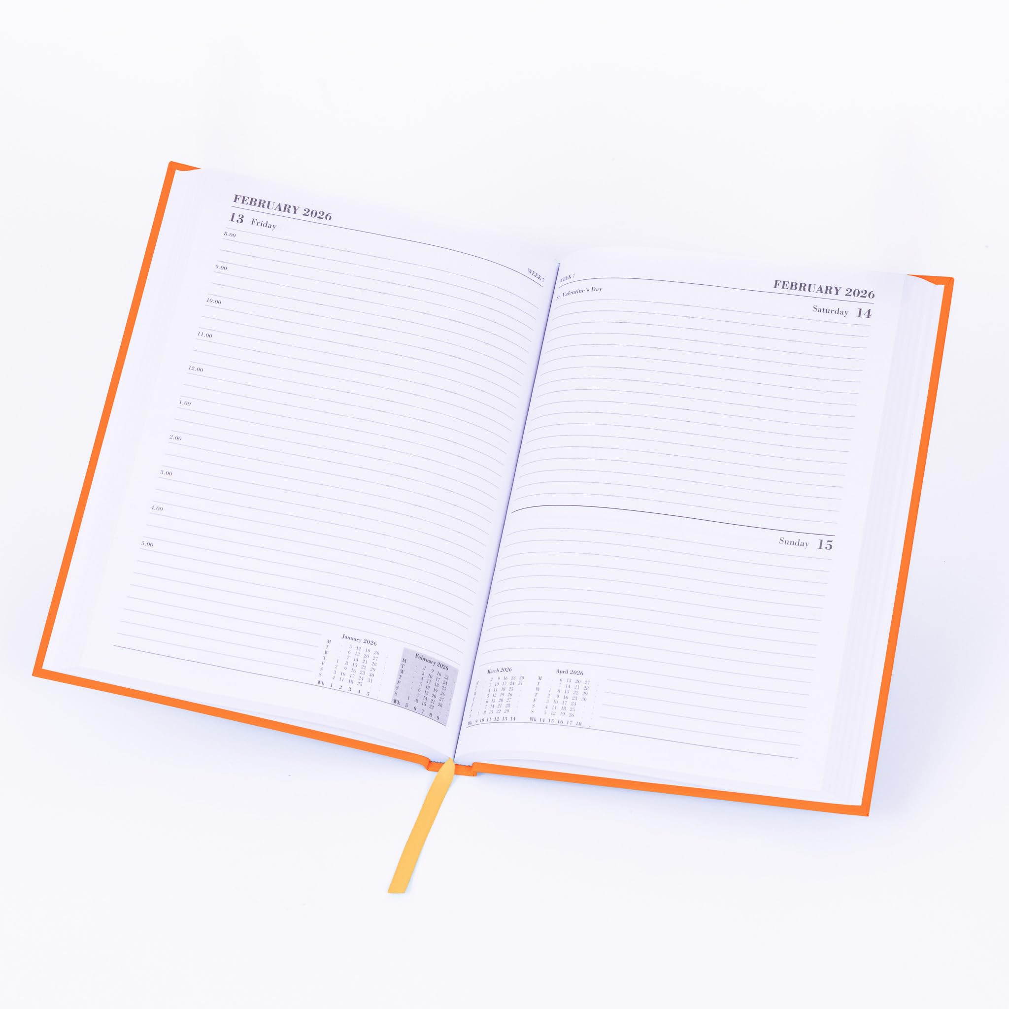 Agenda Accademica 2025-2026, Formato A4, Vista Settimanale, Da Luglio 2025 A Giugno 2026, Copertina In Pelle Marrone, Chiusura Elastica, Tasca Posteriore - Foto 6