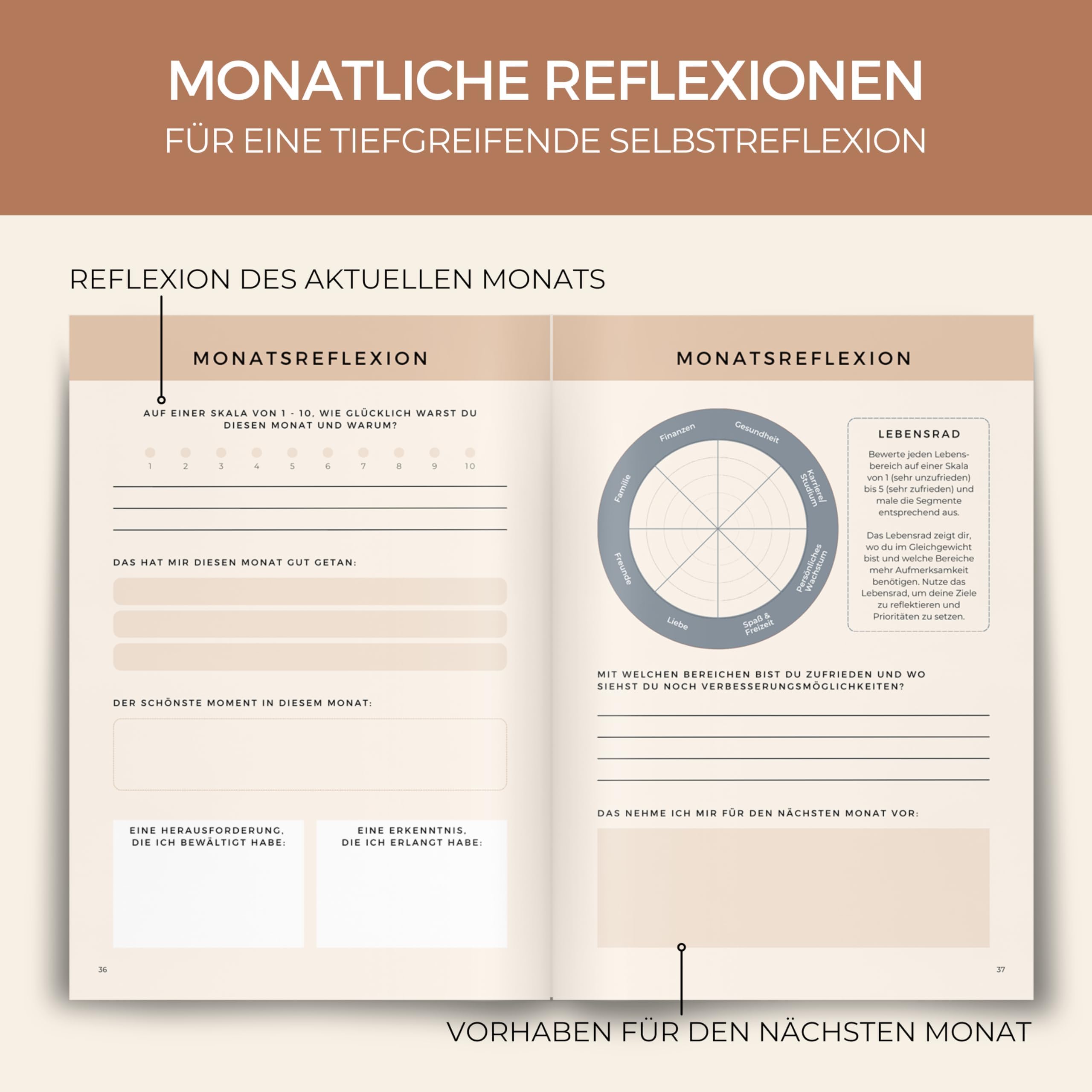 memoriecation 5 Minuten Tagebuch - Dein Journal für mehr Dankbarkeit, Achtsamkeit und Glück - Tagebuch für Erwachsene, Dankbarkeitstagebuch, Achtsamkeitstagebuch für 5 bis 6 Minuten Journaling