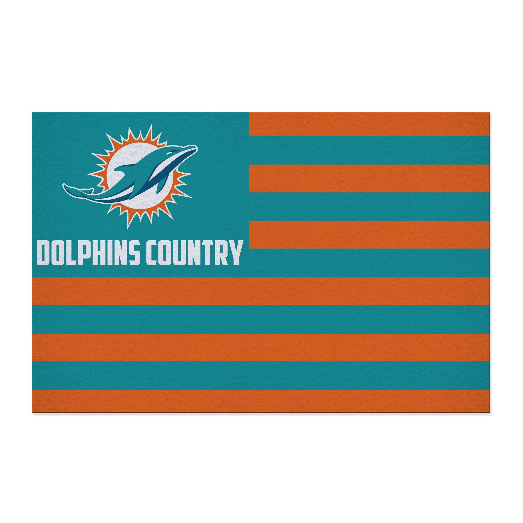 Rico Industries NFL Football Miami Dolphins Country 25