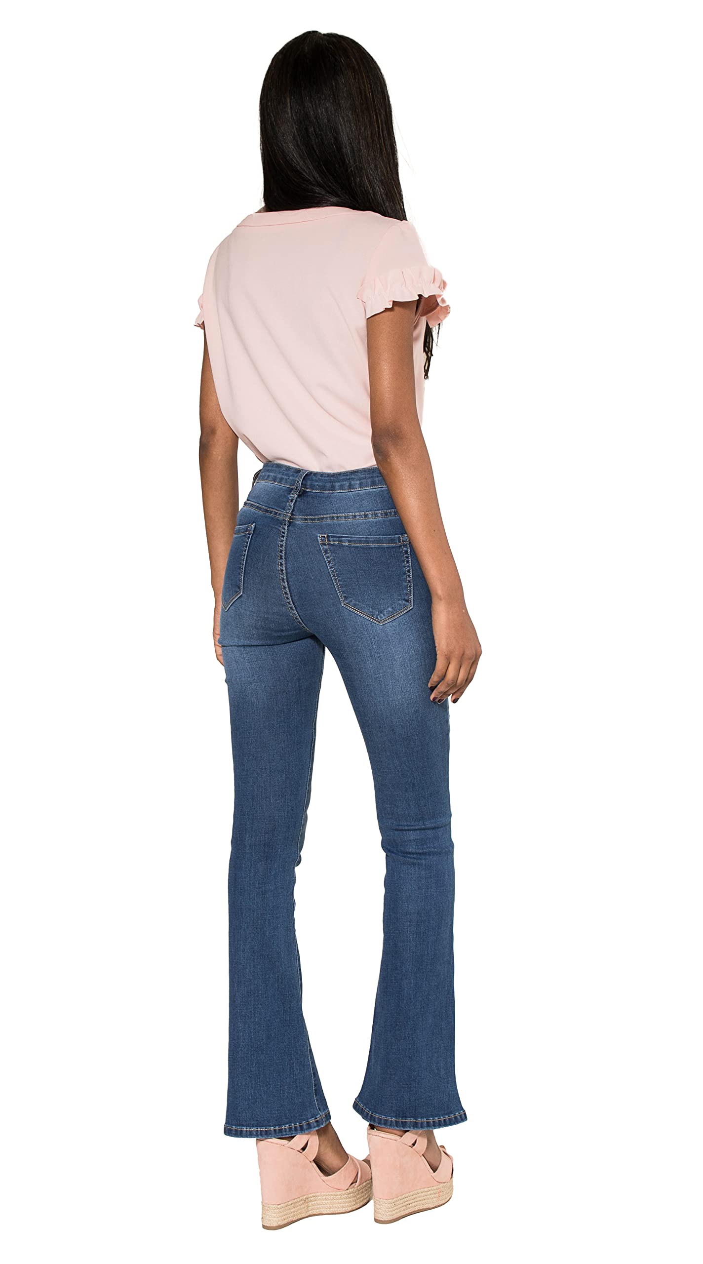 Nina Carter Jean évasé taille haute Bootcut pour femme