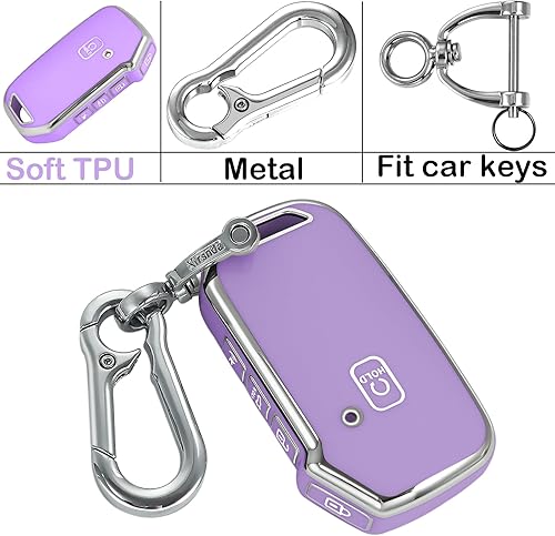 Miniatura 6 de Funda para llavero Kia, funda con llavero, protección de TPU suave, 4-5 botones para llave de control remoto Cerato Ceed Forte NIRO Sorento Seltos